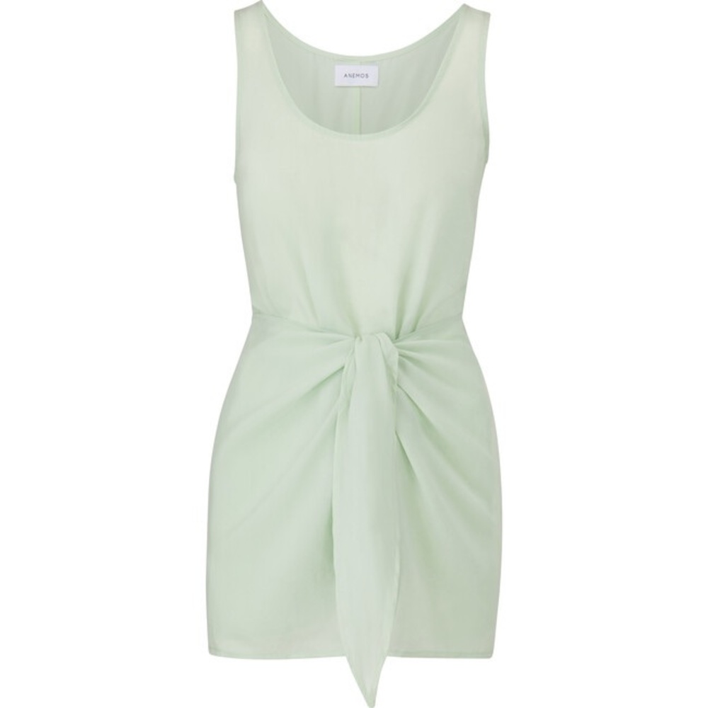 Sovereign Code Mint Tie-Waist Mini Dress